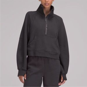 Black Lululemon Oversized Half-Zip Scuba